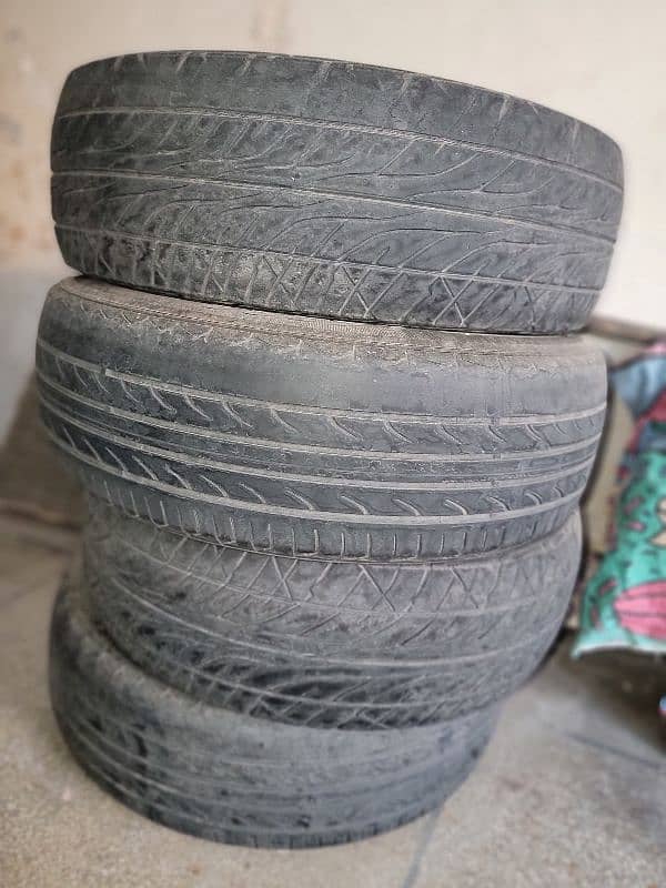 6 Tyres Suzuki Cultus And 1 Suzuki Gs150 rear tyre 2