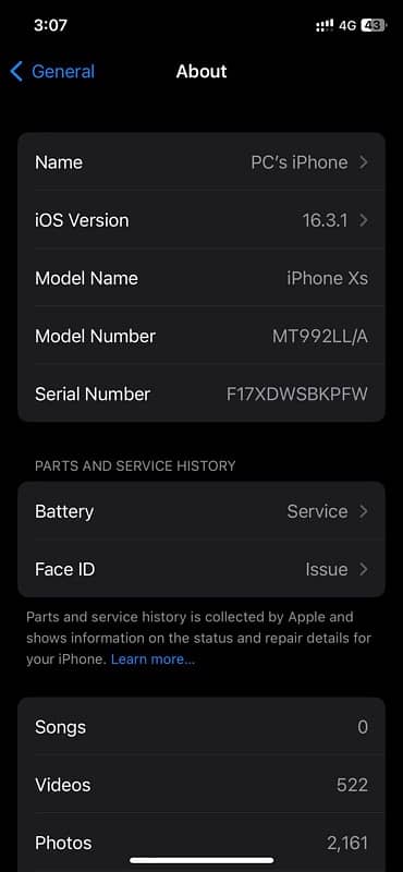 IPhone XS PTA approved 256gb 7