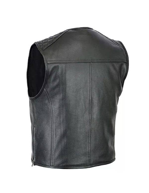 Mens leather vest 1