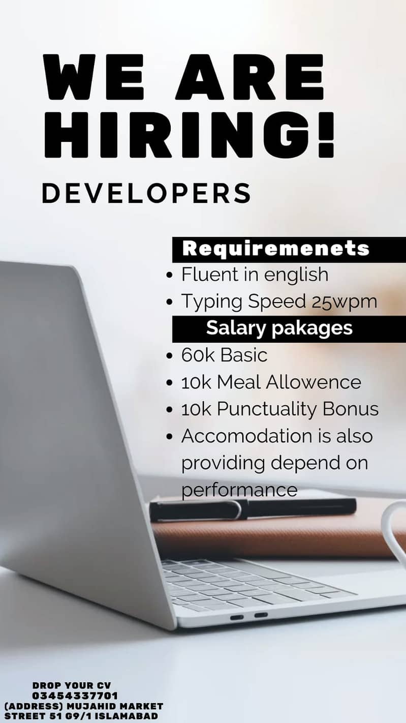 We are hiring developer 0