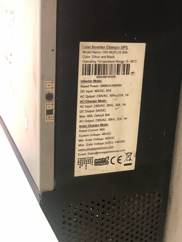 OMEGA solar Inverter 4KW 1