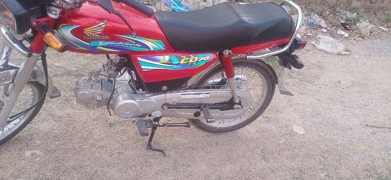 Honda CD 70   total 7500 Chalay howa ha bike 5