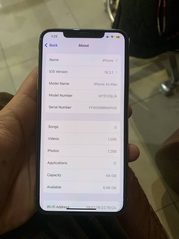 Iphone XS Max 64 gb all ok condition 10/10 with box only 2