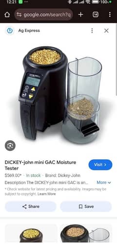 Dickey John mini GAC moisturiser tester for sale urgently