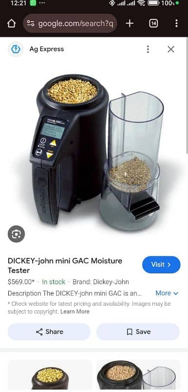 Dickey John mini GAC moisturiser tester for sale urgently 0