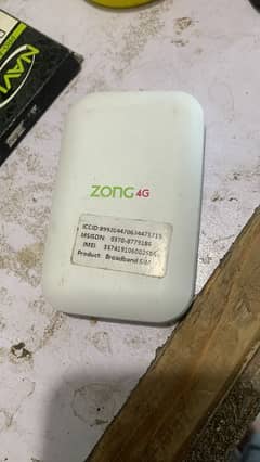 ZONG 4G BOLT + with pkg