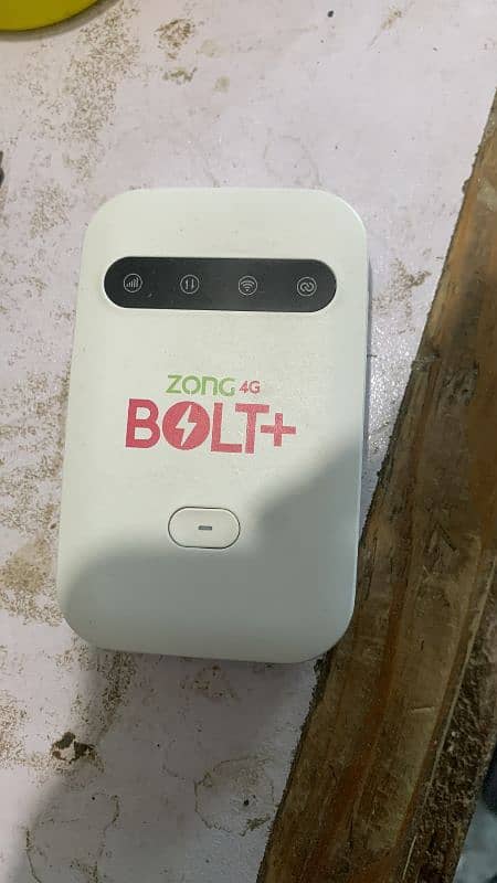 ZONG 4G BOLT + with pkg 4