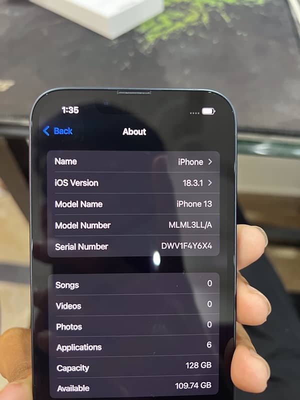 2 iphone 13 jv128gb box open 100% battery health 8