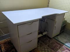 Adjustable Work Table - White