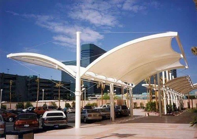 New design car parking shade | Canopy shade | Porch garage|Pvc Tensile 1