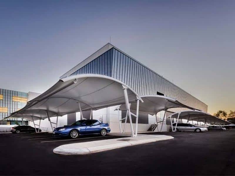 New design car parking shade | Canopy shade | Porch garage|Pvc Tensile 2