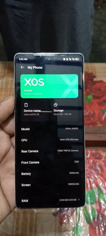 Infinix note 40 5