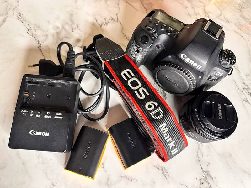 Canon EOS 6D Mark II + 50mm f/1.8 Lens+Accessories—Excellent Condition 7