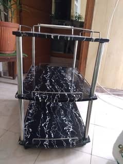 Black Table Trolley