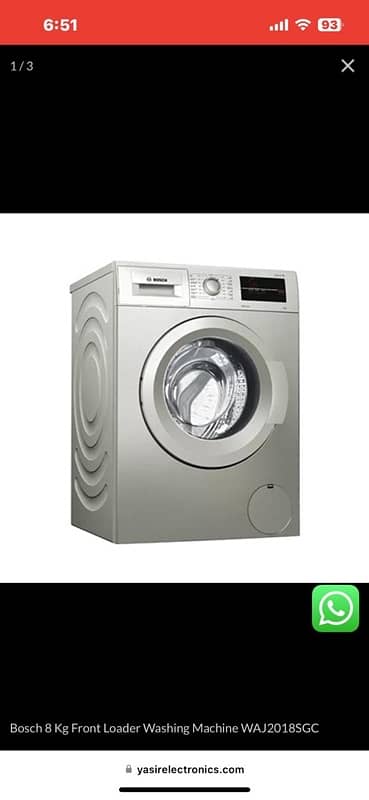 Bosch Washing Machine 1