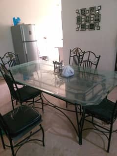 6 seater dining table set with 6 chairs