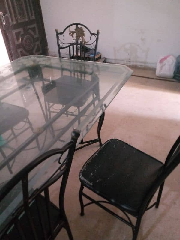 6 seater dining table set with 6 chairs 2