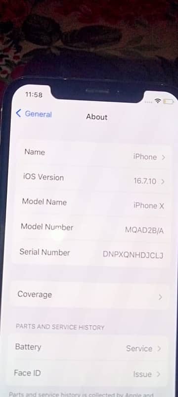 iPhone X 64 exchange no 7