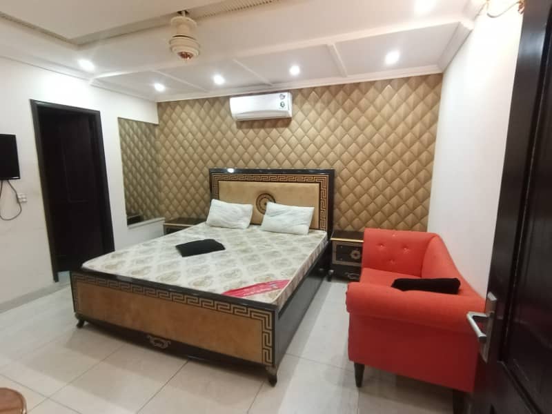 FOR RENT VERY REASONABLE PRICE 2 BED ROOM FULL FURNISHED APARTMENT IN SECTOR C BAHRIA TOWN LAHORE 5