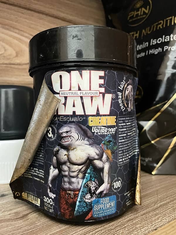 PEA PROTEIN, ONE RAW , PHN CREATINE  mono hydrate 5