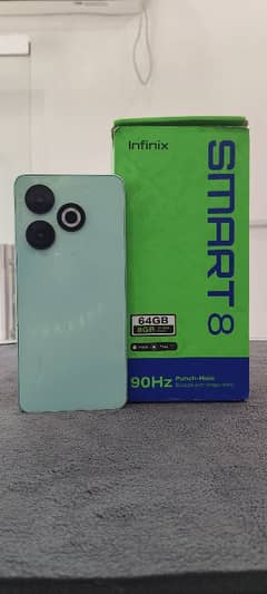 Infinix Smart8 Mobile (4+4/64) Full Box