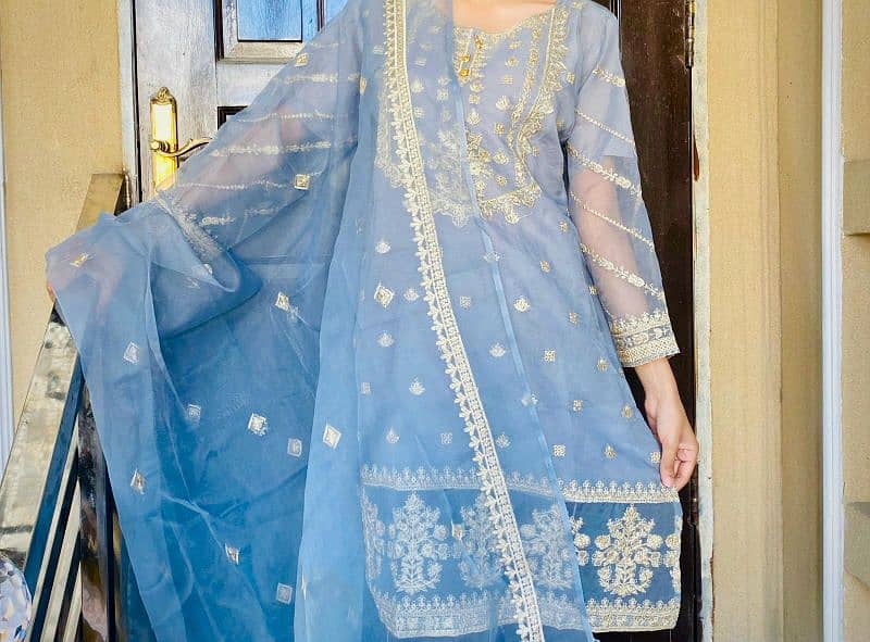 Eid Collection cotton two piece good quality stuff embroidery work 3