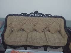 5 seater wooden Sofa chinioti style