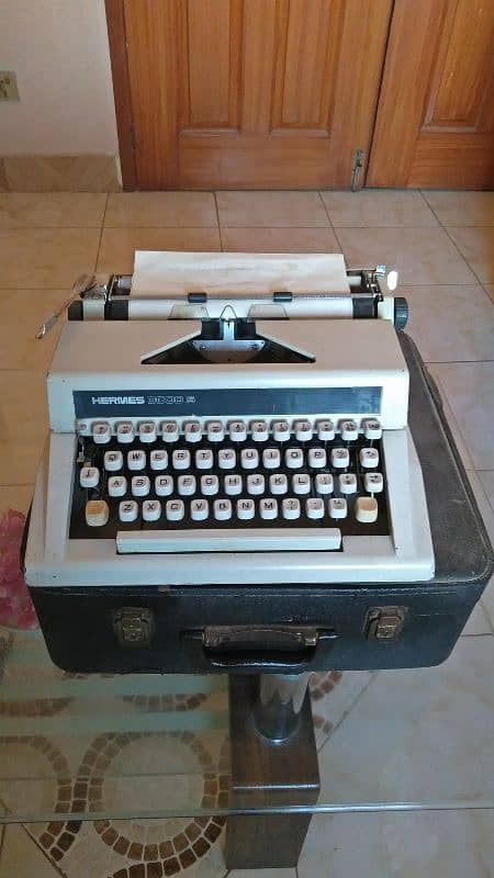 Antique Hermes typewriter 1