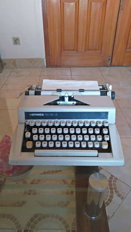 Antique Hermes typewriter 3