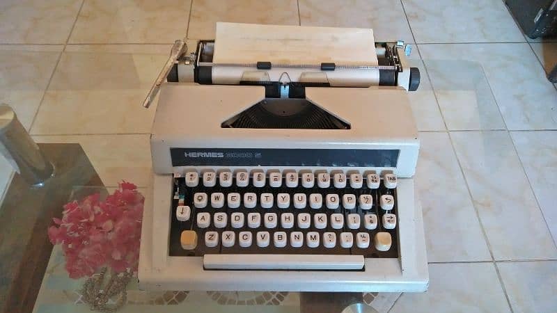 Antique Hermes typewriter 4