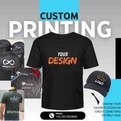 t shirts, customizable t shirts, customizable caps, printed t shirts