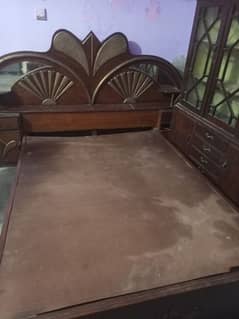 wooden bed king size