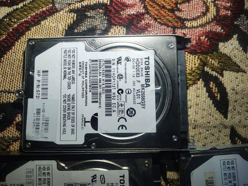 toshiba disk drive hard drive 250gb+250+320 1