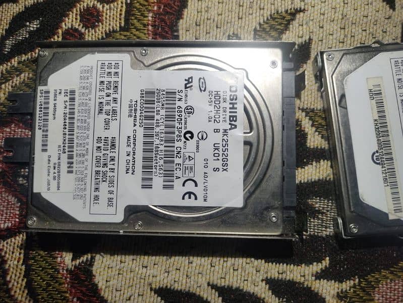 toshiba disk drive hard drive 250gb+250+320 4