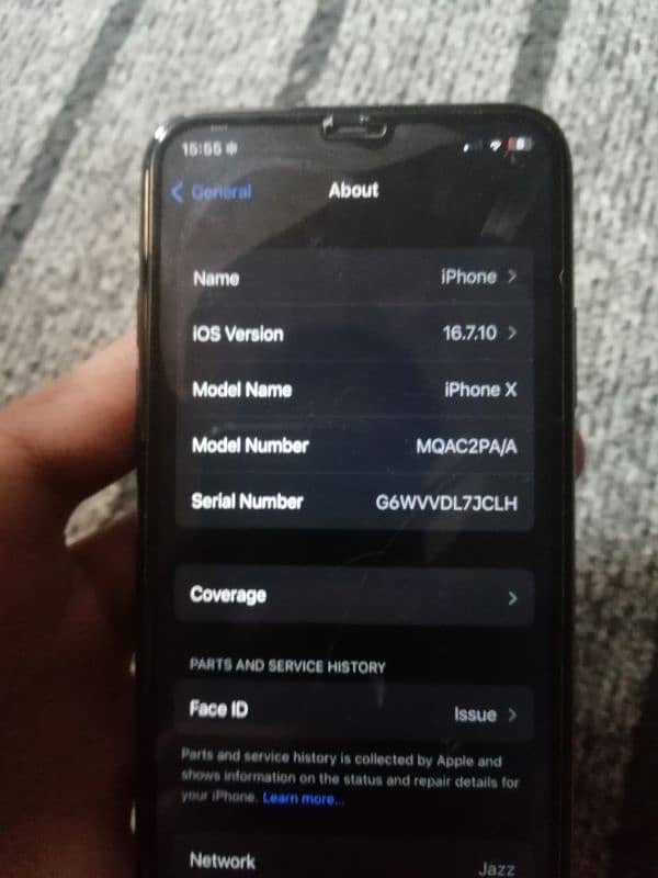 iphone x 64gb pta approved 10/8 condition 7