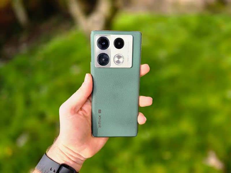 INFINIX NOTE 40 PRO VINTAGE GREEN COLOR with WIREELSS CHARGER 1