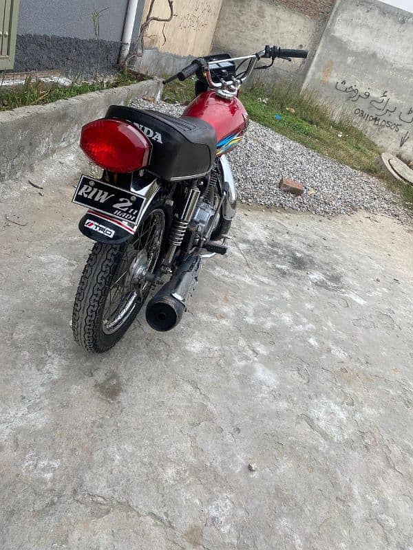 Honda 125 for sale 18 model pindi number (03145813937) 7