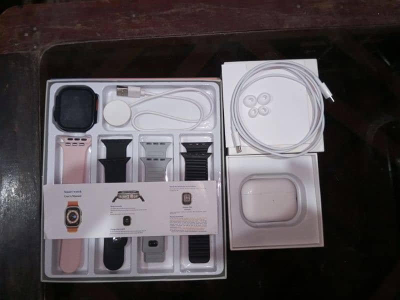 T10 Ultra Smart Watch + Airpods Pro 2nd Generation 0