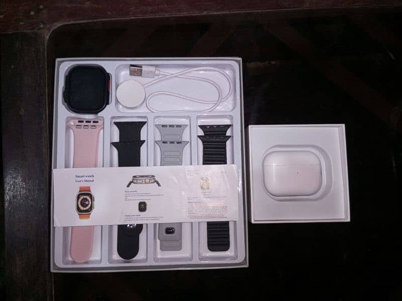 T10 Ultra Smart Watch + Airpods Pro 2nd Generation 1