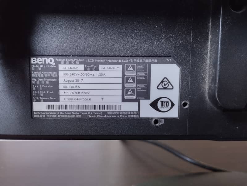 BenQ GL2460-B LCD Monitor 24 Inches 60 Hz HDMI 6