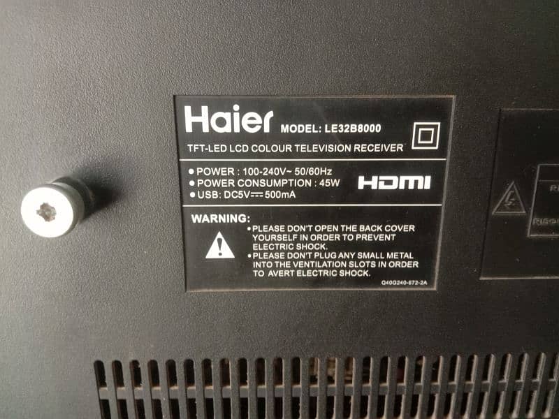 Haier Led 32" A++ condition 5