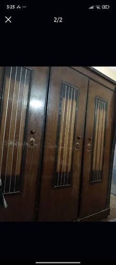 large 3 door wardrobe