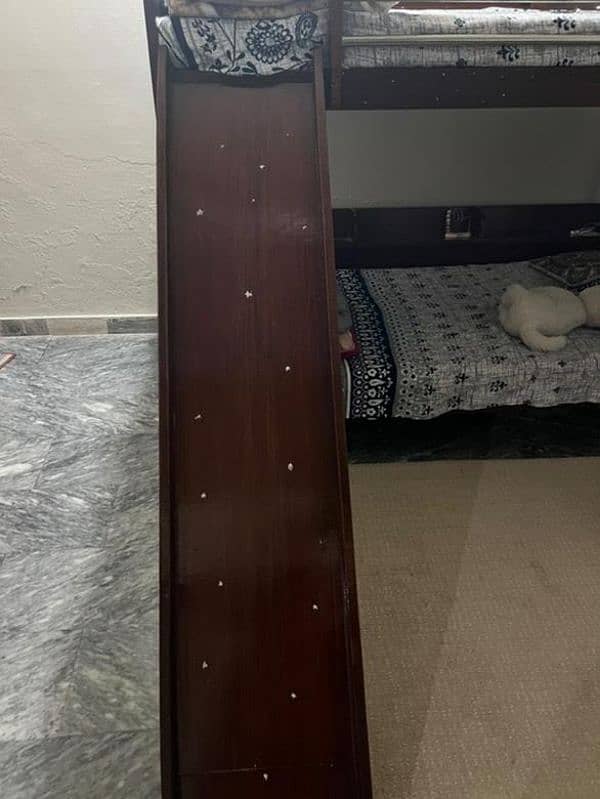 wooden bunk bed with mattress for sale 3x6 foot 2