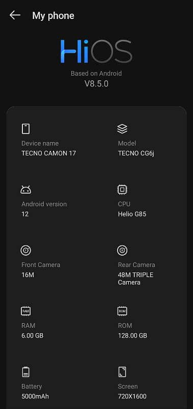 Tecno Camon 17 5