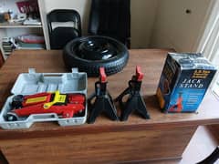 Car Jack & Stand & Japenese spare Tyre for sale