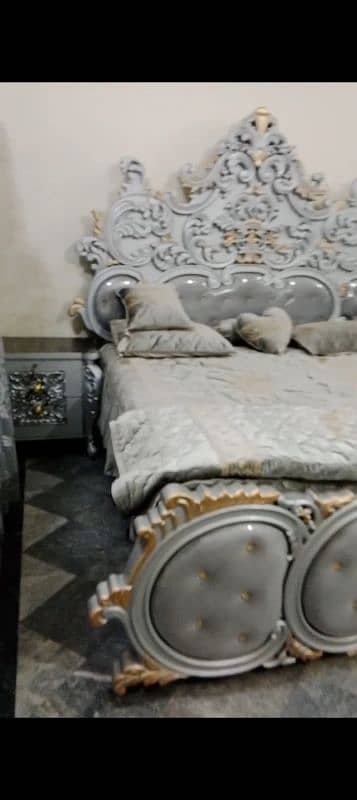 just 3 month used complete bed set including 2 chairs with table 1