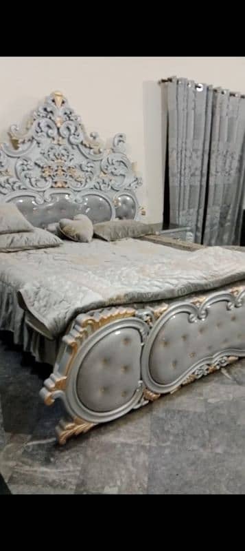 just 3 month used complete bed set including 2 chairs with table 3