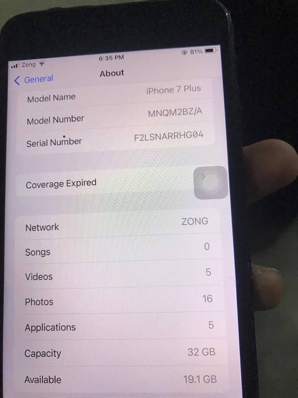 iPhone 7+ 32 gb panel change pta proved 2