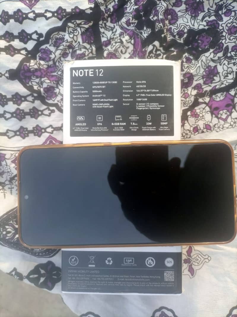 Infinix Note 12 8gb 128gb read add first 4