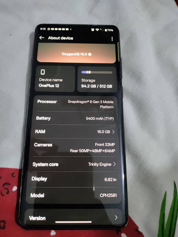 OnePlus 12 new condition Complete Box 7